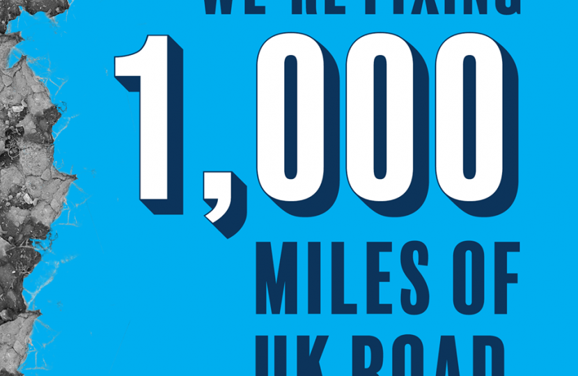We're fixing 1,000 miles of UK road