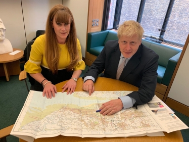 Kelly with Boris Johnson MP
