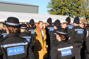 Kelly Tolhurst MP at Police Pass Out Ceremony
